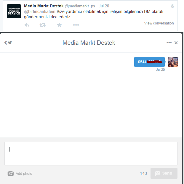 Mediamarkt iletişim